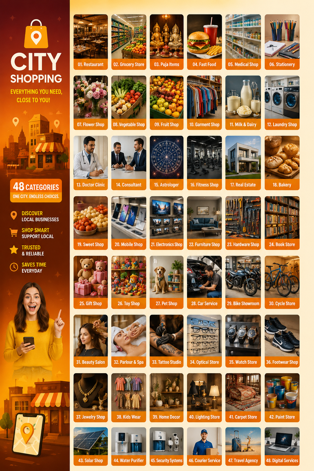 City Shopping poster