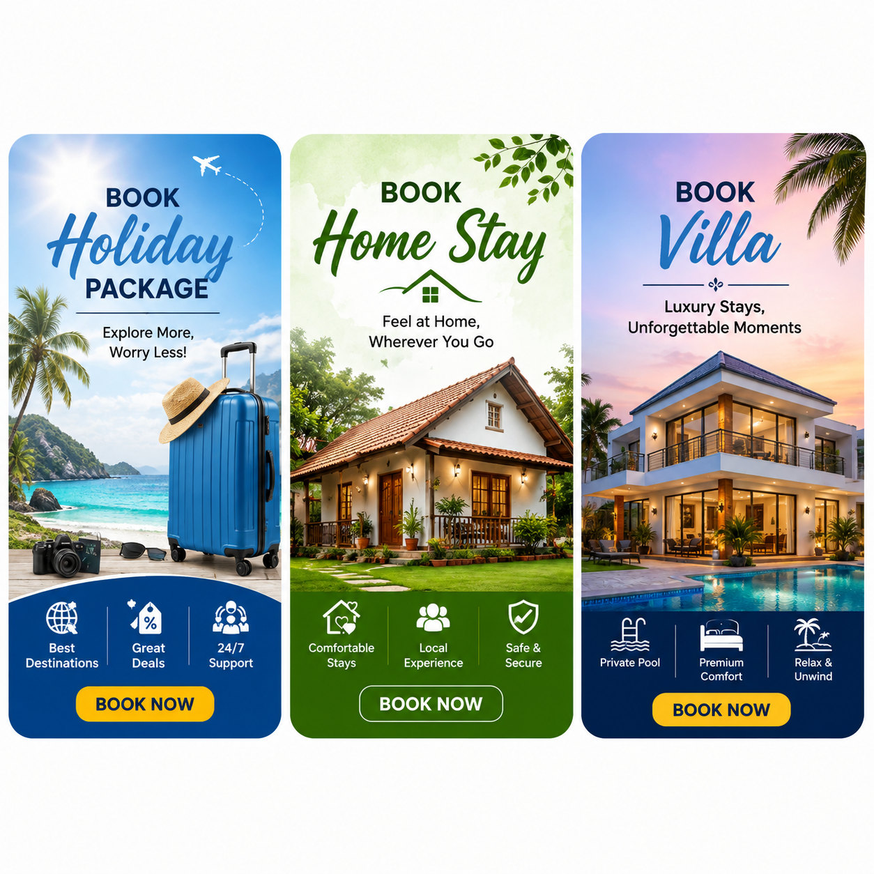 Book Villa, Holiday Package
