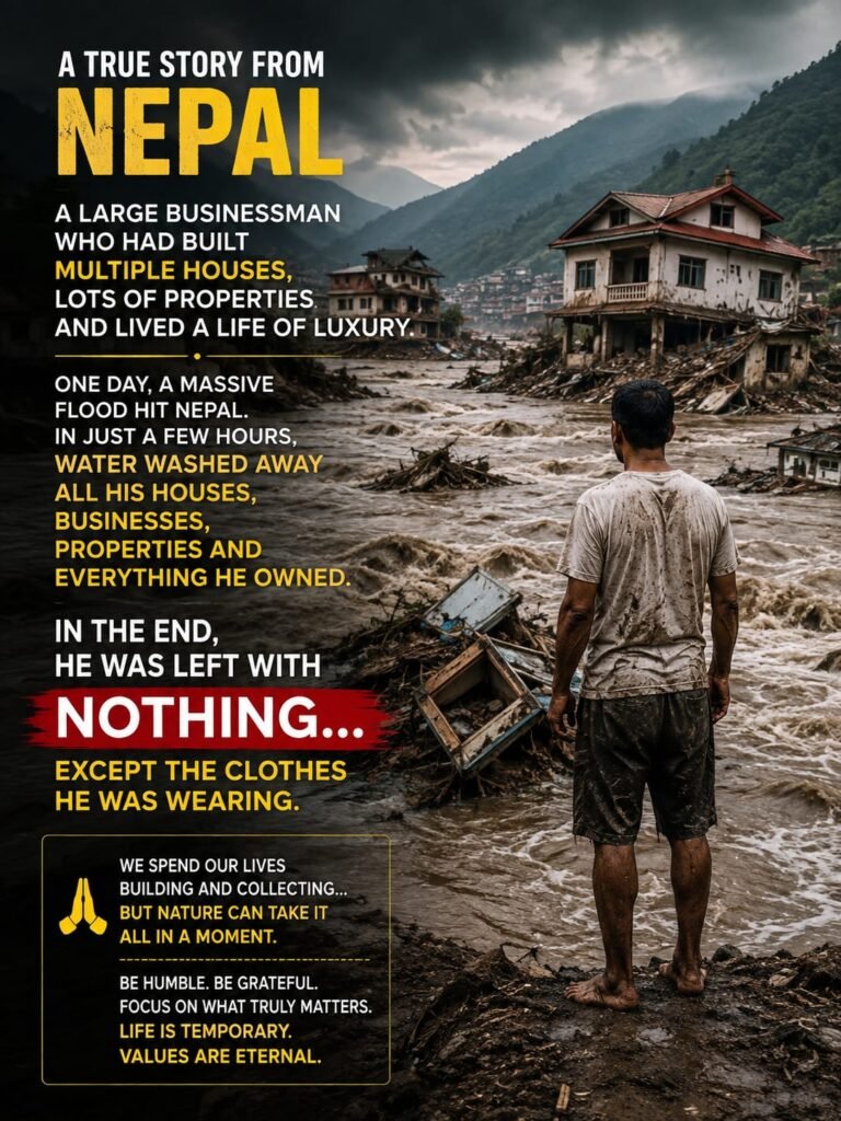 A True Story from Nepal during Flood