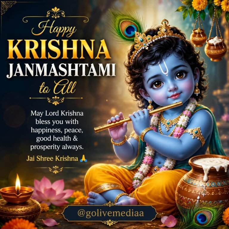 Happy Janmashtami from Golive Mediaa Digital Solutions