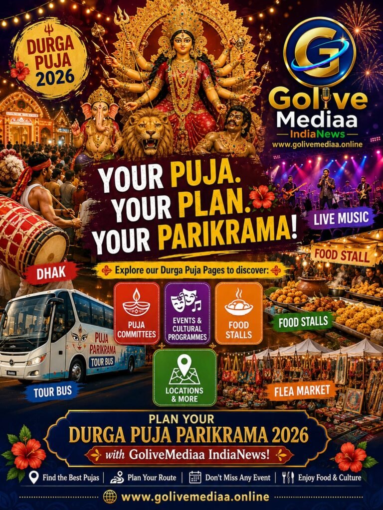 Durga Puja Parikrama 2026: Explore Pune’s Puja Committees, Events, Food Stalls & More with GoliveMediaa IndiaNews