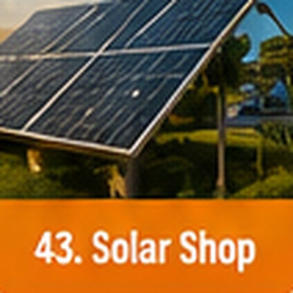 city shopping demo solar shop